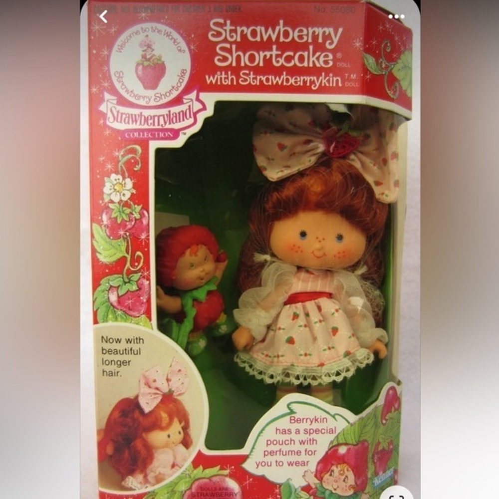 Vintage NRFB Original Seal strawberry shortcake Berrykin doll